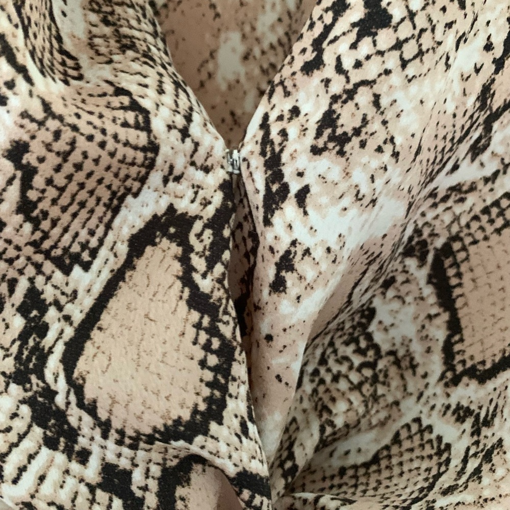 Snakeskin Python Silk Print Blouse - Picture 5 of 8